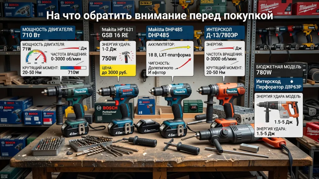 Электрическая дрель: на что обратить внимание перед покупкой